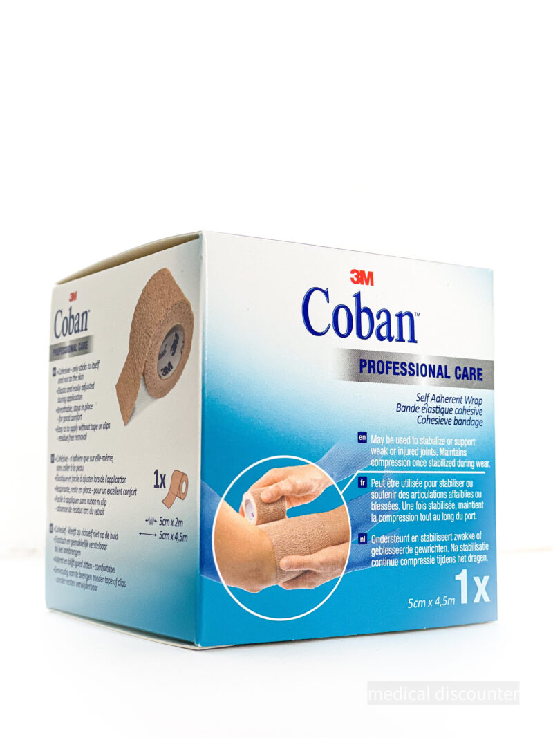 3M™ Coban™ Self-Adhesive Wrap, skin color 1582P , 5 cm x 2 m 1/roll