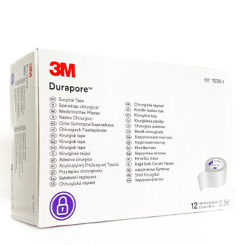 3M™ Durapore™ Surgical Suture Plaster, 1538-1, 2.5 cm x 9.1 m, 12 pieces/box