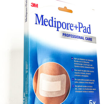3M™ Medipore™ +Pad zelfklevend wondverband 3566P, 10 cm x 10 cm 5x