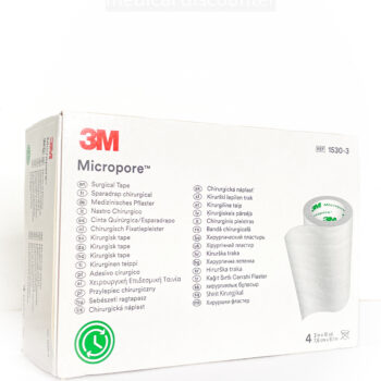 3M™ Micropore™ Surgical Suture Plaster, 1530-3, 7.5 cm x 9.1 m, 4 pieces/box