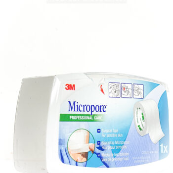 3M™ Micropore™ Surgical Suture Plaster, 1530P-1D, 2.5 cm x 9.1 m, 1/roll