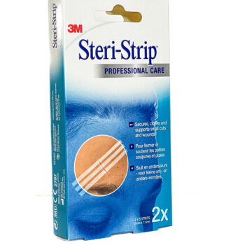 3M™ Steri-Strip™ steriele versterkte wondsluitingen, 1540P-2, 3 mm x 75 mm