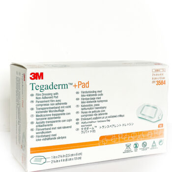 3M™ Tegaderm™ +Pad Bandage transparent avec tampon absorbant, 3584E, 6 cm x 10 cm, 50 pièces/boîte.