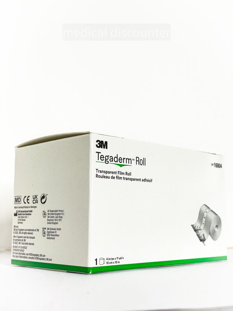 3M™ Tegaderm™ Film transparent en rouleau 16004, 10 cm x 10 m 1/rouleau.