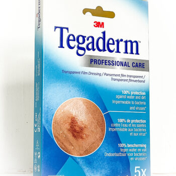 3M™ Tegaderm™ Pansement en film transparent avec cadre d'application 1624P, 6 x 7 cm, emballage pharmaceutique BE NL FR UK, 5 pièces/boîte.