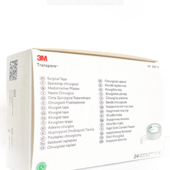 3M™ Transpore™ Medical Adhesive Plaster, 1527-0, 1.25 cm x 9.1 m, 24 pieces/box