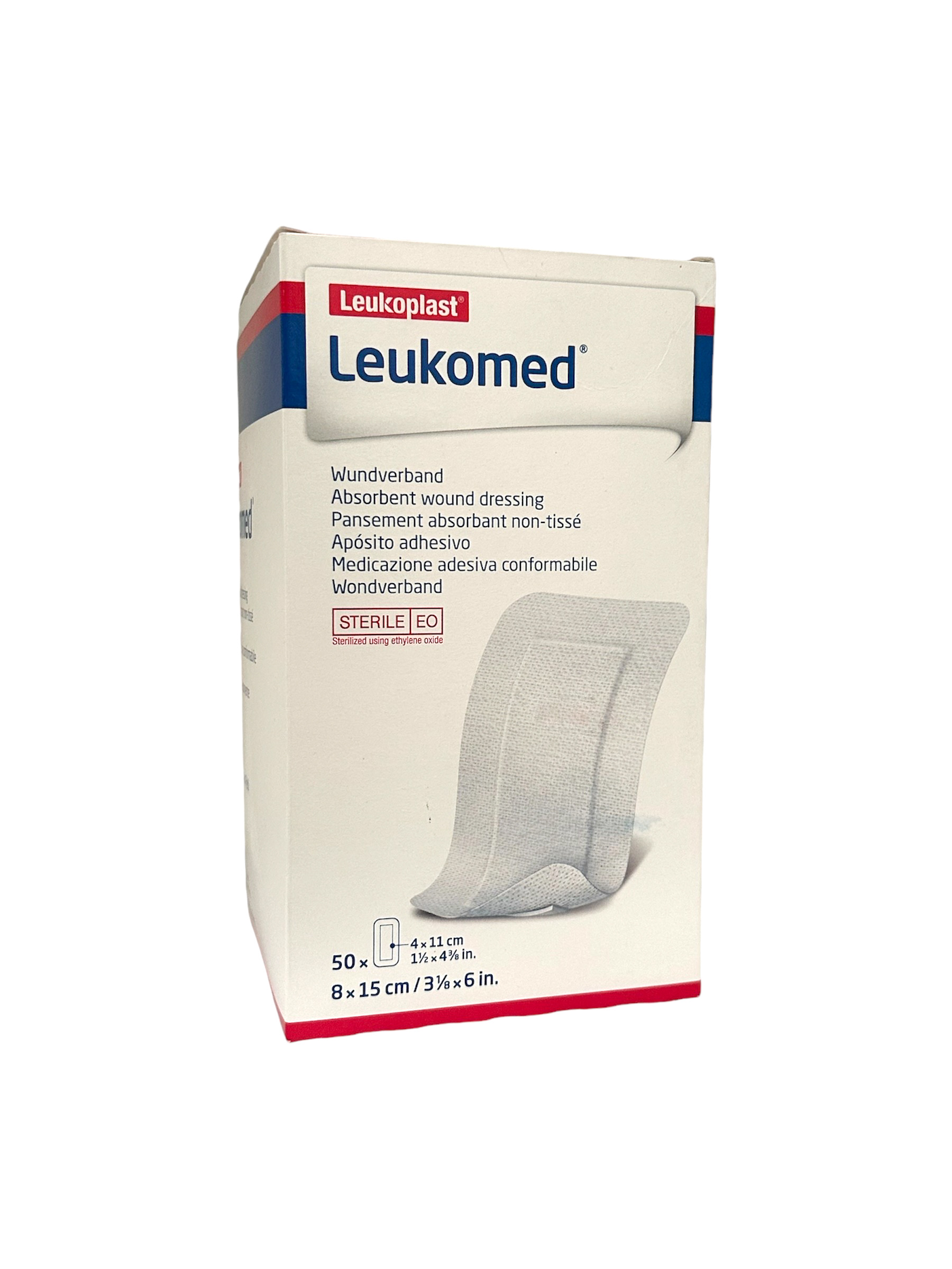 Leukomed 72380-02 | 8 x 15 cm Zelfklevend Steriel Wondverband/Waterafstotend Medisch Pleister