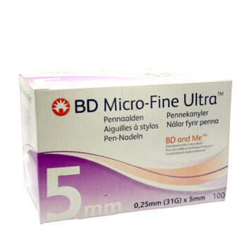 BD Microfine Ultra Pen Needle 320586 | 0.25 x 5 mm (31G)/100 Pieces