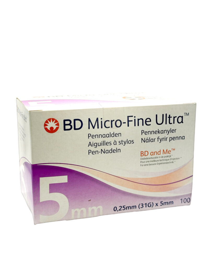 BD Microfine Ultra Pen Needle 320586 | 0.25 x 5 mm (31G) /100 pièces