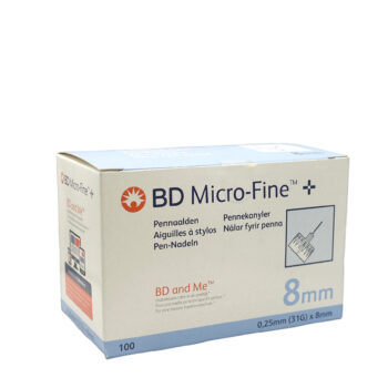 BD Microfine Pen Needle 320792 | 0.25 mm x 8 mm (31G) - Insulin Needles/100 Pieces