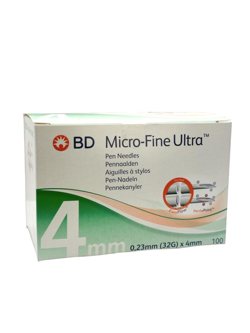 BD Microfine Pennaald 320584 | 0,23 mm x 4 mm (32G) – Compatibel met injectiepennen