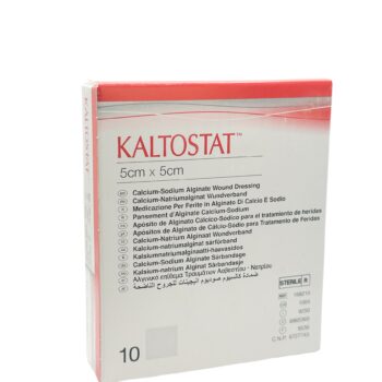 Kaltostat Alginaat Wondverband 5x5 cm - 10 Stuks (168210) / Effectief Bij Vochtige Wondgenezing