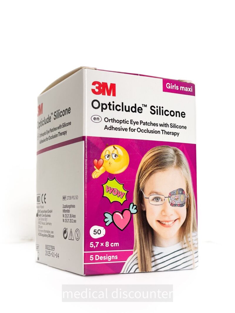 3M™ Opticlude™ Silicone oogpleisters Maxi, 2739PG50, 5.7 cm x 8 cm, 50 stuks/doos
