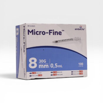 Embecta Micro-Fine Insulinespuit 0,5ml 30G 8mm – 100 stuks (324825)