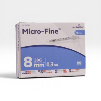 Embecta Micro-Fine Insulinespuit 0,3ml 30G 8mm – 100 stuks (324826)
